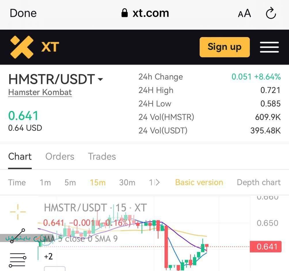 قیمت همستر در صرافی xt