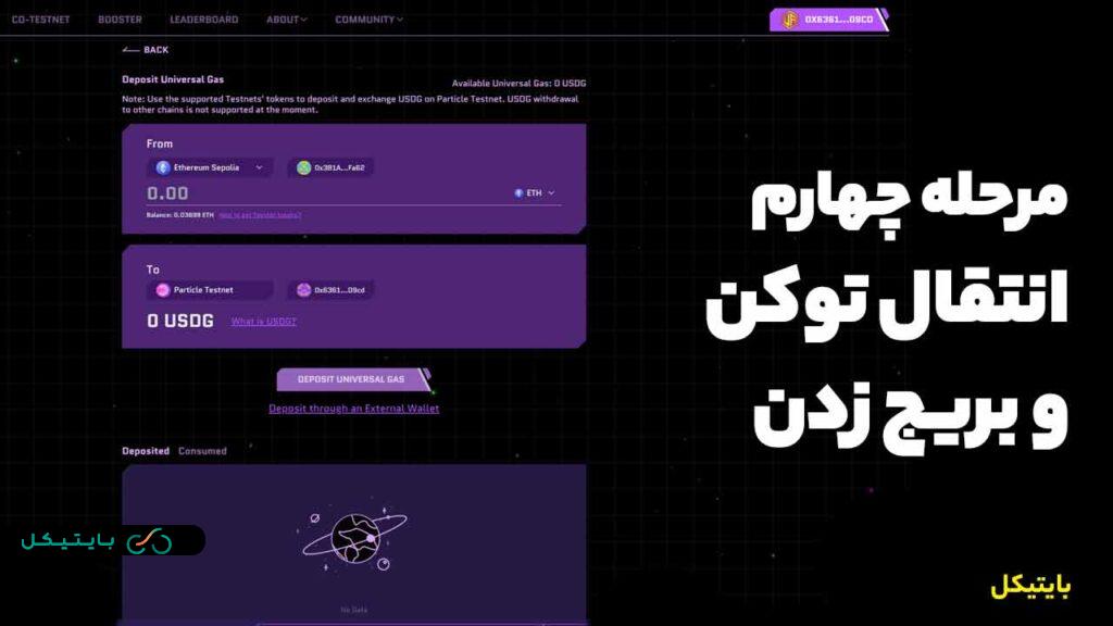 مرحله چهارم ایردراپ پارتیکل نتورک