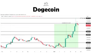 dogecoin memecoin chart