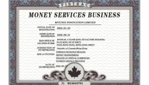 مجوز MSB صرافی بیت یونیکس در کانادا