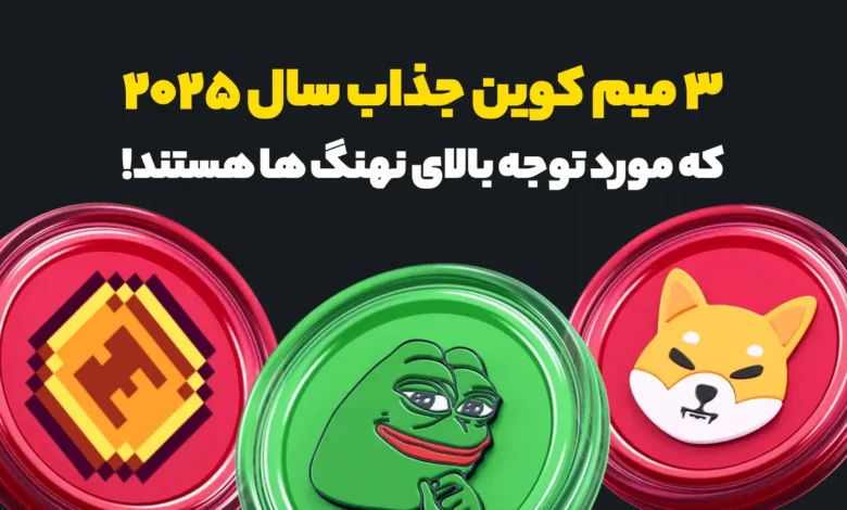 3 میم کوین جذاب سال 2025 که مورد توجه بالای نهنگ ها هستند!