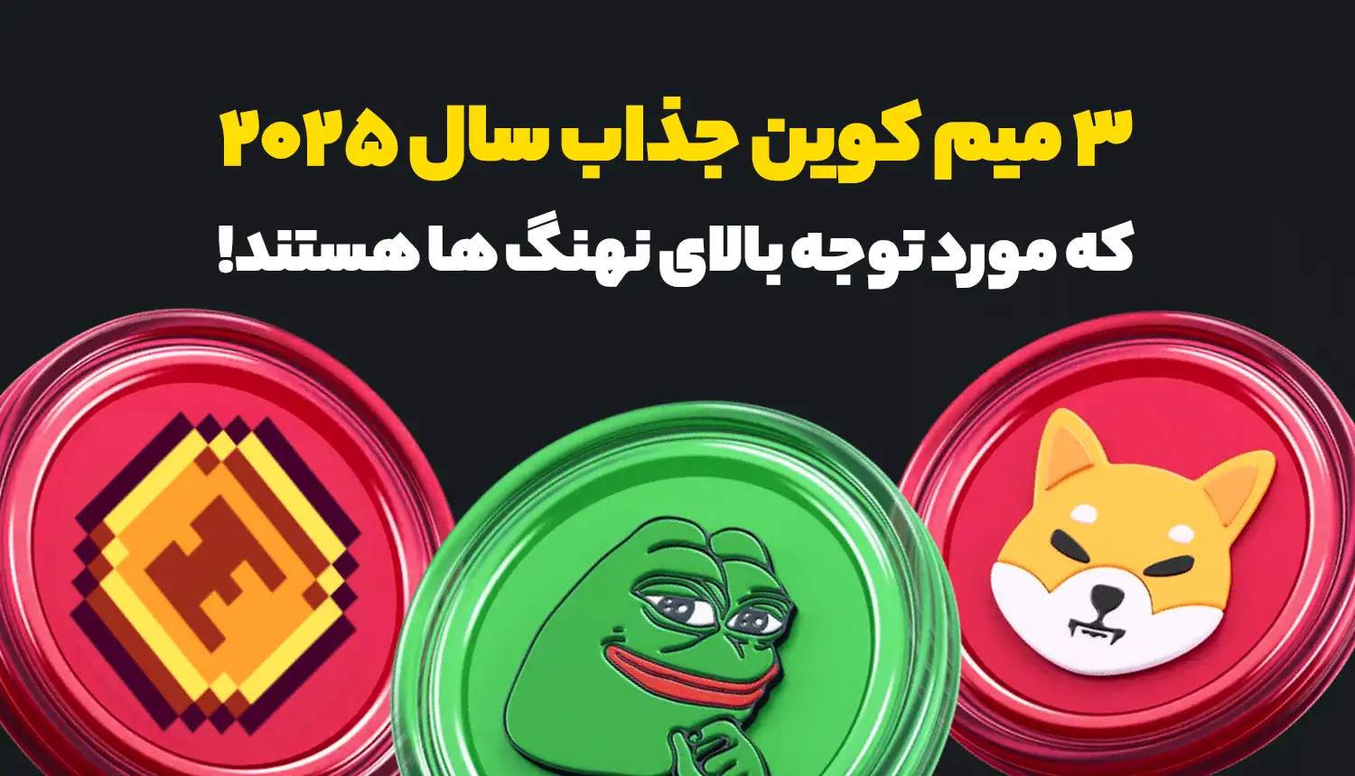 3 میم کوین جذاب سال 2025 که مورد توجه بالای نهنگ ها هستند!