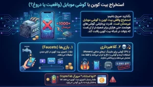 استخراج بیت کوین با گوشی موبایل (واقعیت یا دروغ؟)