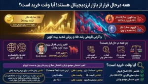 همه درحال فرار از بازار کریپتو هستند!‌ آیا وقت خرید ارزدیجیتال است؟
