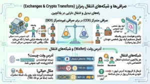 صرافیهای متمرکز و غیرمتمرکز کریپتو